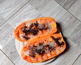 Foto langkah ke 4 dari resep Puding mangkok pepaya.