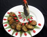 Hình bước làm 6 của món Cá lạc kho sả nghệ