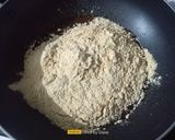 A picture of step 2 of Sattu Coconut Burfi.