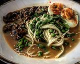 A picture of step 6 of Miso butter mushrooms udon.