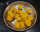 A picture of step 2 of Besan Gatta Curry.