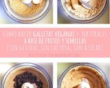 Foto del paso 2 de la receta: Impresionantes galletas saludables, veganas y completamente naturales! Sin gluten, sin azúcar, sin grasa, sin lactosa y riquísimas!!