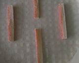 Gambar langkah 2 resipi Rice Paper Crackers with Crab Sticks.