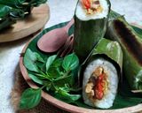 Foto langkah ke 5 dari resep Nasi Bakar Tempe Ati Ampela.