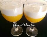 A picture of step 5 of Mango panna-cotta.