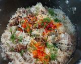 A picture of step 4 of Mutton yakhni pulao.