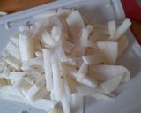 A picture of step 2 of Stoemp. Belgians national favourite. Very cheap and adaptable!.