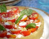 A picture of step 5 of Caprese Pesto Tart.