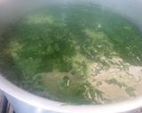 A picture of step 2 of Palak Aloo ki bhujiya.