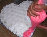 A picture of step 9 of Coffee cocktail cake (heart shape 2nd part).