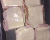 Foto del paso 8 de la receta: Sándwich de papa y zanahoria con ralladura de Limón, jamón y muzzarella