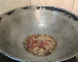 A picture of step 5 of Laal Saag.