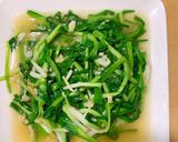 蒜炒小農珠蔥的食譜步驟3照片