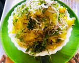 A picture of step 3 of Cabbage moong dal bhaji.
