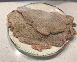 Foto del paso 6 de la receta: Bistec apanado clásico (milanesa) con coliflor granulada