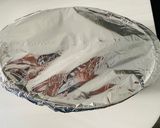 A picture of step 6 of Mexican rice in oven.
