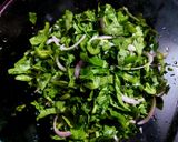 A picture of step 1 of Palak Pakoras.