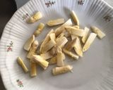 A picture of step 1 of Tagliatelle with Monkfish and White Asparagus Cream.