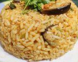 A picture of step 10 of Brinjal pulao.