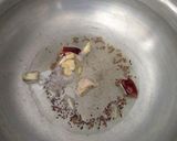 A picture of step 2 of Andhra style Stuffed brinjal sabji.