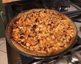 Une image de l'étape 10 de Tarte pommes, caramel, orange et fruits secs (pâte brisée aux fruits secs).