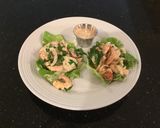 A picture of step 4 of Shrimp and Cucumber Salad Lettece Wraps.