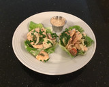 A picture of step 4 of Shrimp and Cucumber Salad Lettece Wraps.