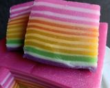 Foto langkah ke 8 dari resep Kue Pepe Rainbow.