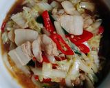 รูปขั้นตอนการทำที่ 6 ของ ผัดผักกาดขาวใส่หมูสามชั้น 🥬🐷