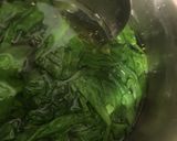 A picture of step 2 of Cream of Spinach soup.