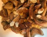 A picture of step 4 of Noodle and Mushroom Soup in 10 Minutes.