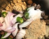 A picture of step 2 of Spicy Black Chana Burger.