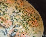 Une image de l'étape 6 de Pavés de saumon sauce à l'oseille en cocotte.