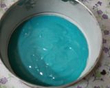 A picture of step 4 of Holi special Vanilla colourful cake.