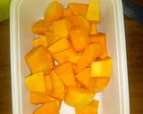 A picture of step 1 of Butternut squash soup recipe.