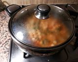 Foto del paso 21 de la receta Garbanzos con acelgas en salsa de majado de almendras