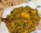 A picture of step 19 of Restaurant Style Lasooni Methi with Spring Onions & Nutty Paste.