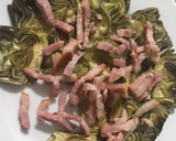 Foto del paso 5 de la receta: Alcachofas con bacon, al microondas