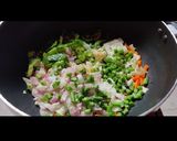 A picture of step 3 of Healthy Dalia pulao.