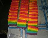 Foto langkah ke 6 dari resep Rainbowcake kukus.