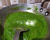 A picture of step 7 of Palak paneer.