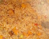 A picture of step 5 of Fried rice mai scrambled egg.