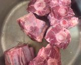 A picture of step 1 of Spicy Oxtail.