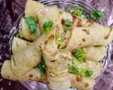A picture of step 11 of Chicken roll paratha.