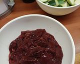 Cukkinis, fűszeres csirkemáj recept fázis 1 fotója