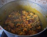 A picture of step 5 of Pounded Yam and Egusi Soup with Bitterleaf.