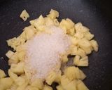 A picture of step 3 of Pineapple Halwa/Pineapple kesari.
