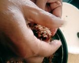 A picture of step 3 of Delicious nutritious stuffed dates with mava peanut Honey dry fruits delight.