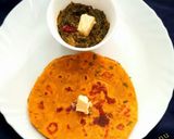 A picture of step 9 of Sarson Palak And Bathua Saag.