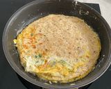 A picture of step 1 of Double Multiseed Tortilla with Cheese and Eggs.